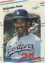 1988 Fleer Update Baseball Cards       097      Alejandro Pena